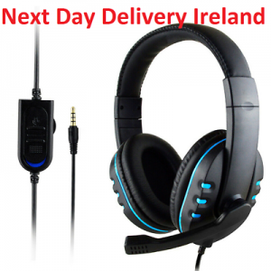 Gaming Headset Mic Stereo Surround Headphone 3.5mm Wired For PS4 PC Xbox one SPD