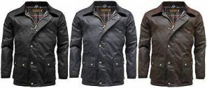 Mens Game Barker Wax Jacket with Detachable Hood | Premium Antique Waxed Cotton