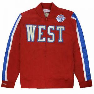 Mitchell & Ness NBA All Star Game Red West 1988 Full Zip Hook Shot Mens Jacket