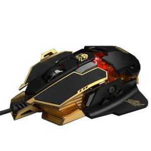 BASIC Wired Mechanical Mouse 6400DPI Dual Mode LED Backlight Macro Programmable Metal Alloy Gaming Mouse for Computer Laptop PC Ga